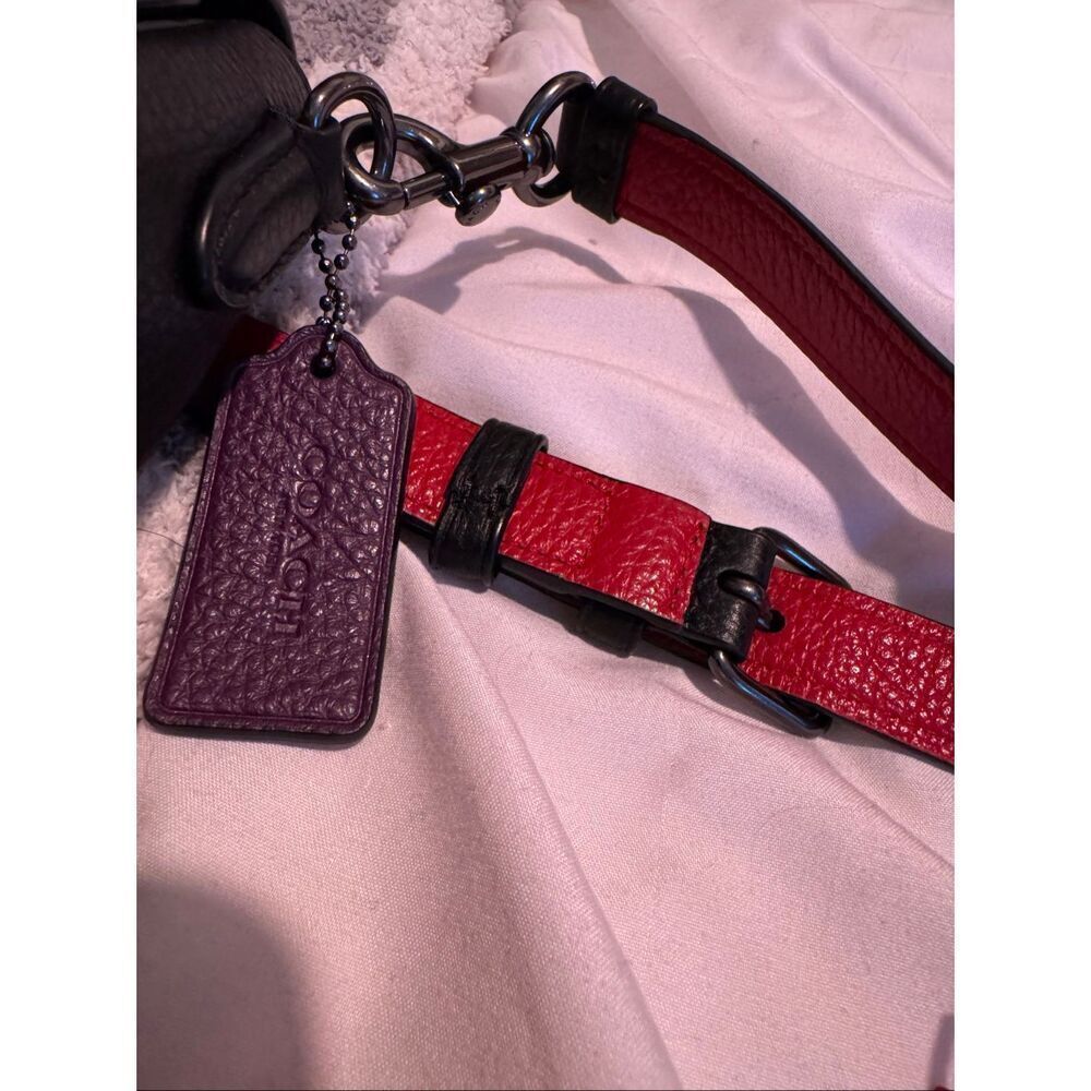 COACh rainbow horse & carriage crossbody/shoulder bag/purse pocketbook handbag - Picture 7 of 14